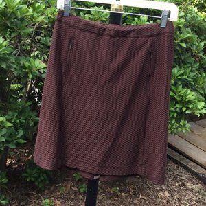 Tail Tech Brown Sporty Look Midi Skirt